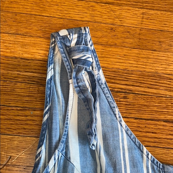 Velvet Heart Striped Denim Jumpsuit - Picture 5 of 11